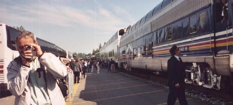 Alaska Railroad Depot at Talkneetna.